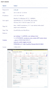 Blind XSS email notification from the AcuMonitor Service.