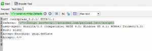 Blind XSS initial HTTP Request through AcuMonitor Service, Acunetix