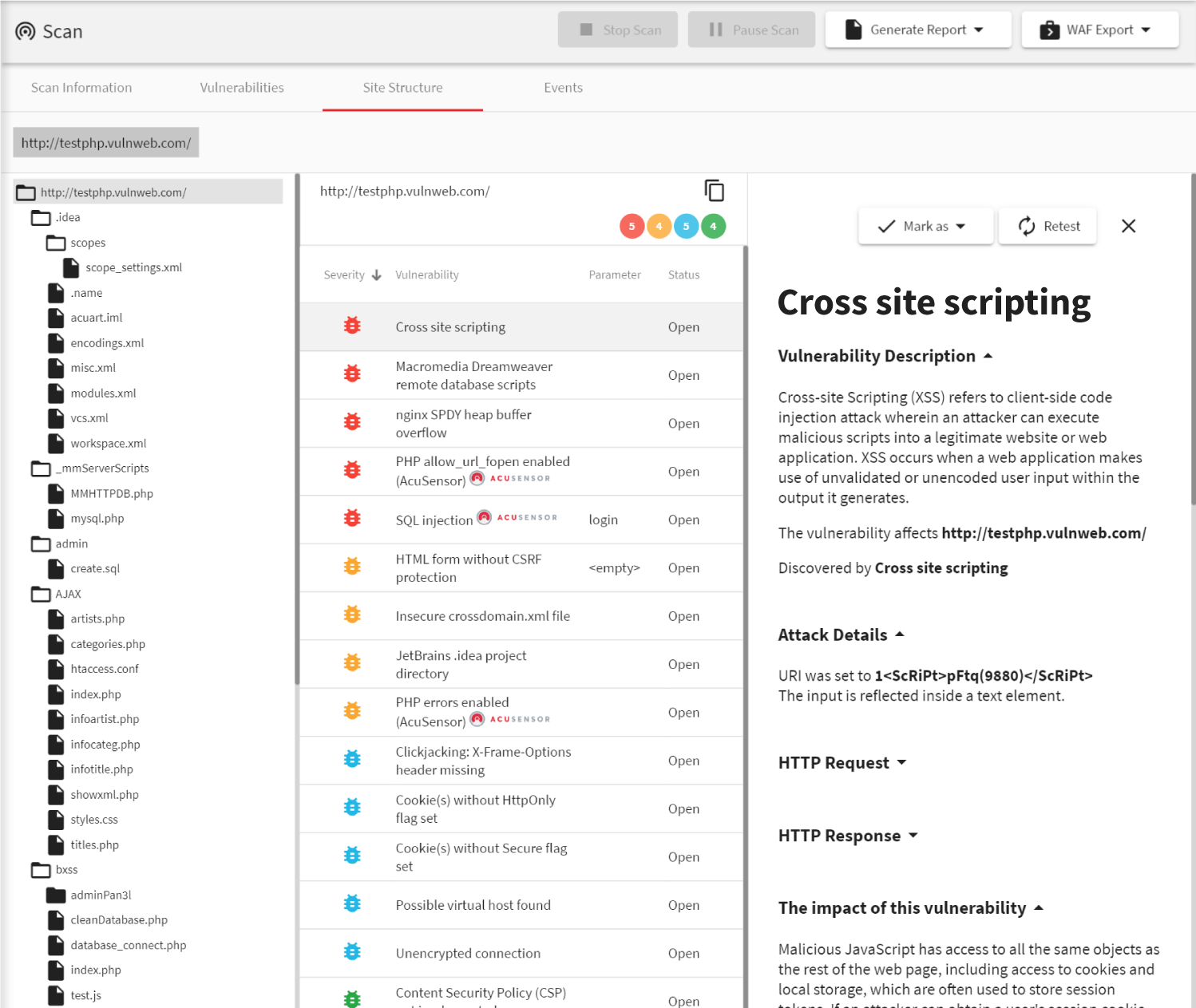 v13 site structure narrow screenshot